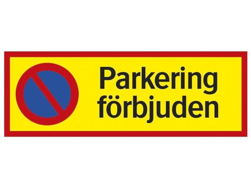 Skylt 35-4122 210X594 MM Parkering förbjuden