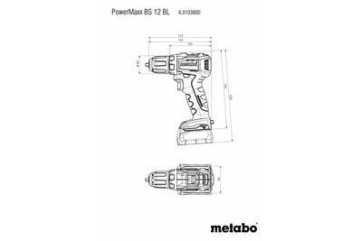 Metabo Borrskruvdragare Powermaxx BS 12 BL 12V (2x2,0ah)