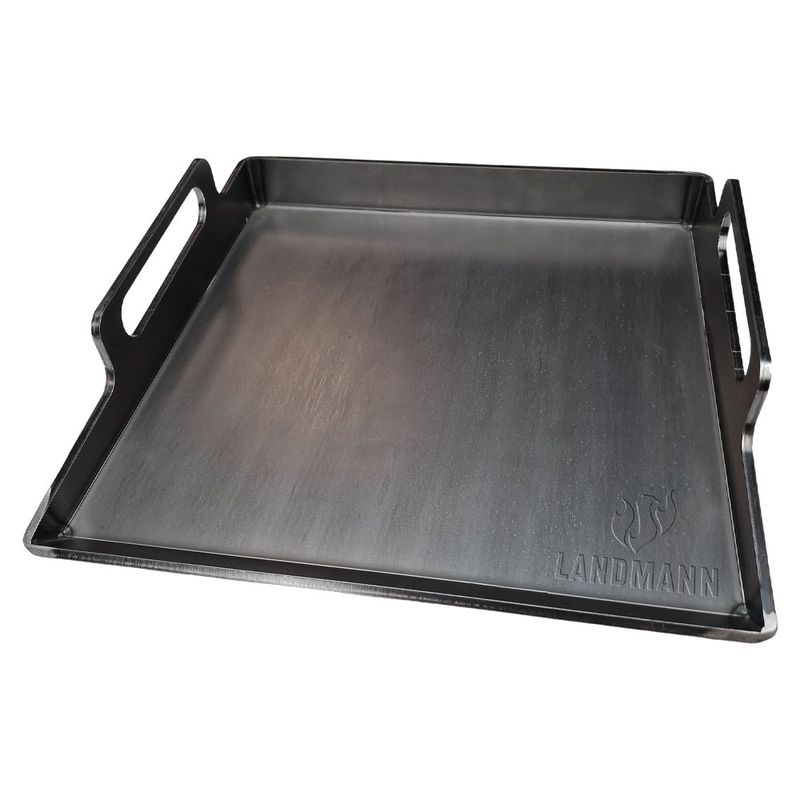 Landmann Stekbord i 6mm kolstål för Triton, Rexon, Cool Black 40x39cm