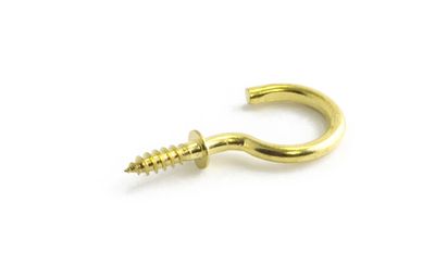 Habo Flänskrok 372 19mm Polerad mässing SB