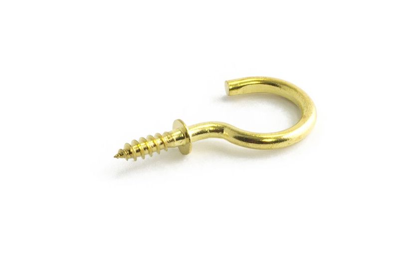 Habo Flänskrok 372 19mm Polerad mässing SB