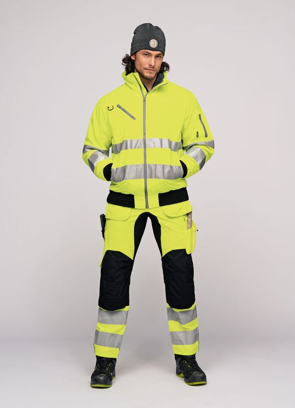 Jobman 2240 varsel hantverksbyxa med stretch C146