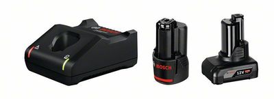 Bosch Startset Laddare/Batterier 12V (1x2AH & 1x4AH M/GAL 12V)