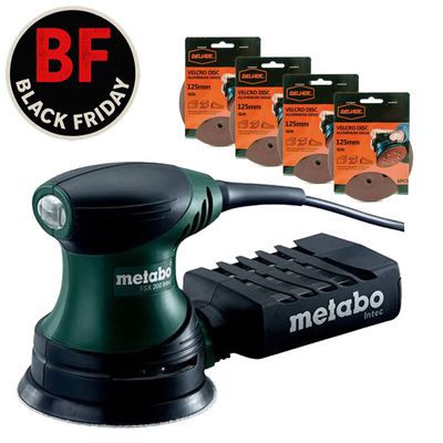 Metabo FSX 200 Metabo Excenterslip 125mm + Slippapper