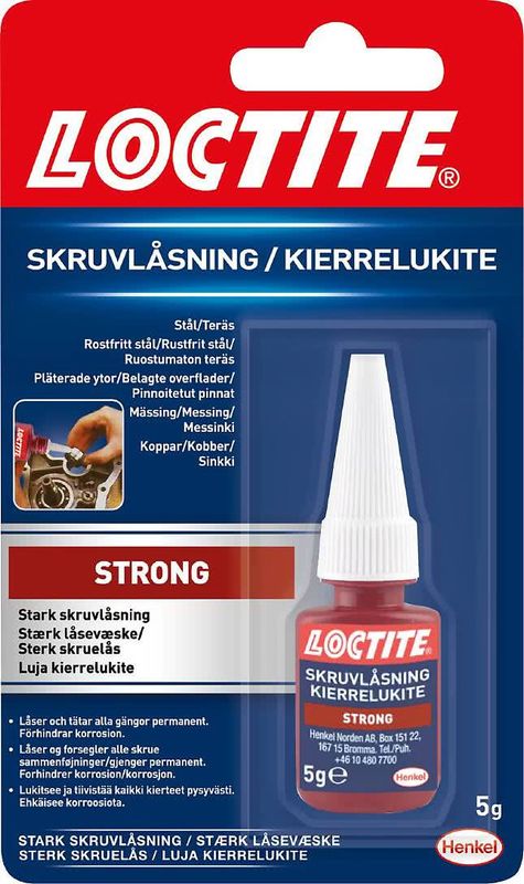 Loctite Skruvlåsning Stark 5gram