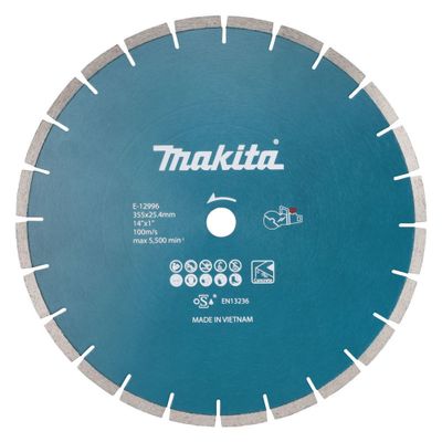 Makita E-12996 Diamantklinga 355x25,34mm för betong
