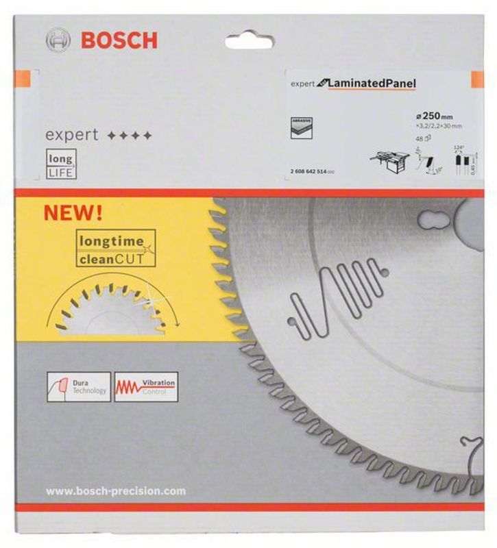 Bosch Expert for Laminated Panel cirkelsågklinga 250x3,2x30 mm 48T
