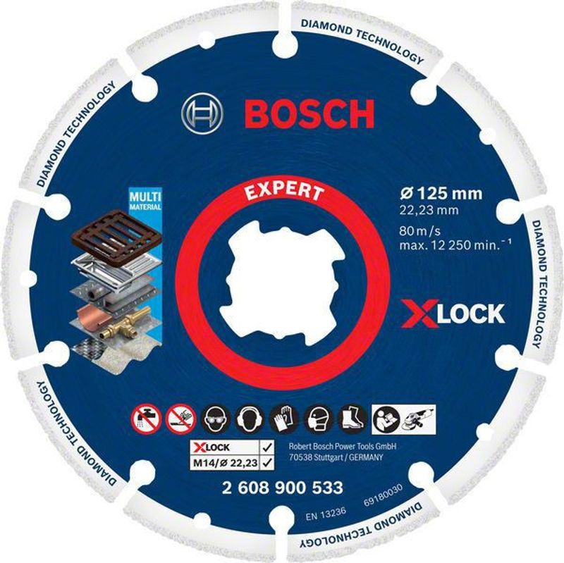 Bosch Expert Diamond Metal Wheel X-LOCK kapskiva 125 x 22,23 mm