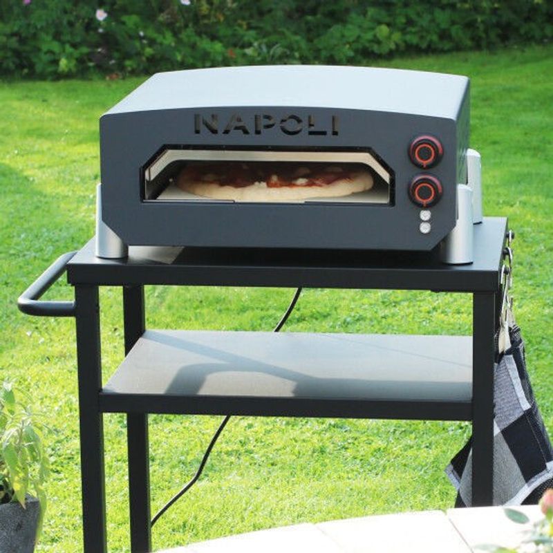Napoli Elektrisk Pizzaugn 13" 2000W, Antracitgrå