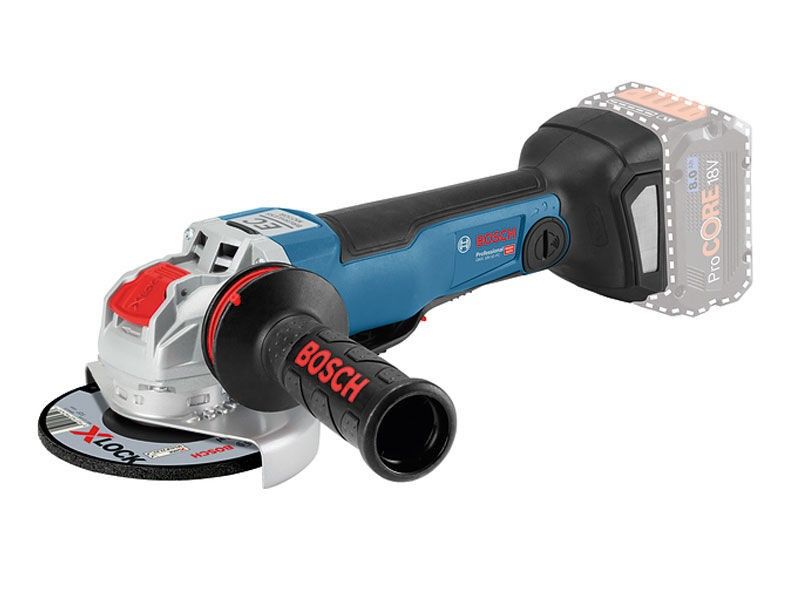 Bosch GWX 18V-10 PC Vinkelslip 125mm 18V X-LOCK L-BOXX (Utan batterier)
