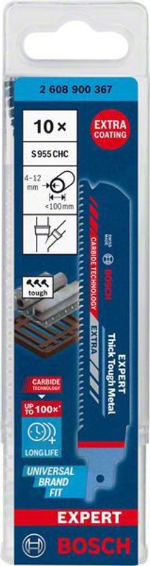 Bosch Expert ‘Thick Tough Metal’ S 955 CHC tigersågblad 150mm 10st CARBIDE