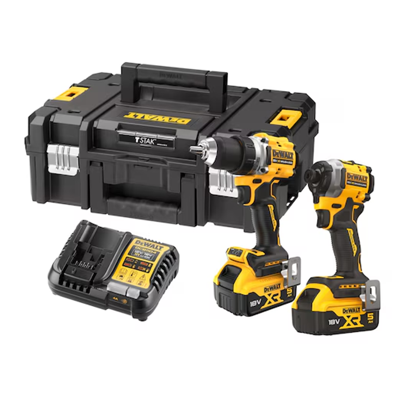 DeWalt DCK2051P2T Combokit 18V XR DCD800+DCF850 (2x5,0ah)