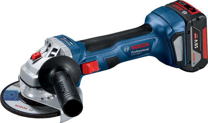 Bosch GWS 18V-7 Vinkelslip 18V 125mm (Utan batterier)
