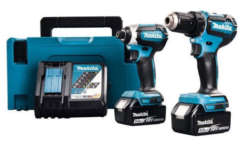 Makita DLX2289TJ Combokit 18V DDF485/DTD153 (2x5,0ah)
