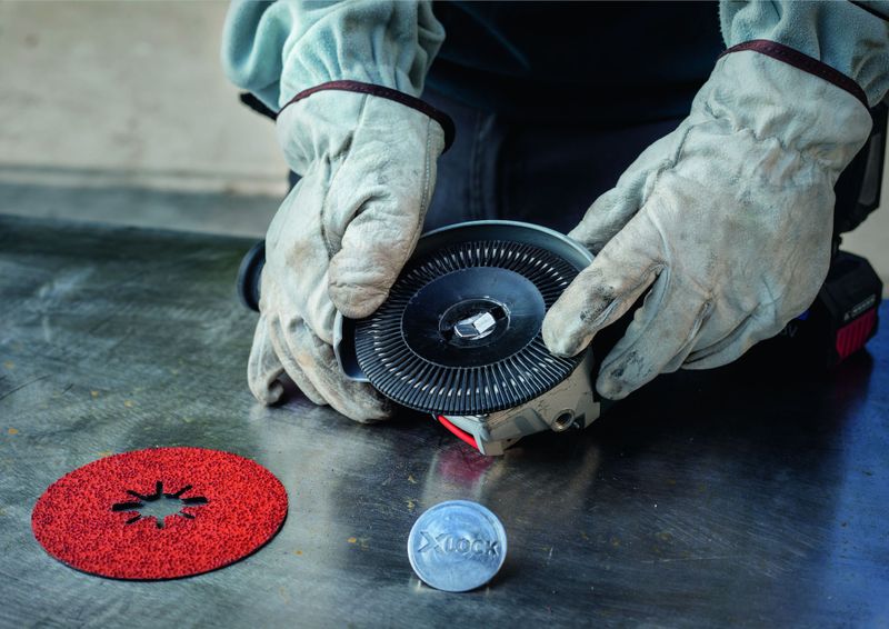 Bosch Expert R781 Prisma Ceramic X-LOCK fiberslipskiva, 115mm 22,23 mm 5st för Stål, Plåt i rostfritt stål