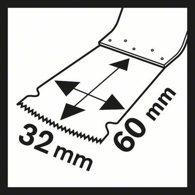 Bosch PAIZ 32 EPC Sågblad STARLOCK 32x60mm (1-P)