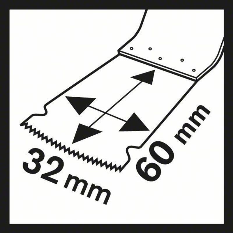 Bosch PAIZ 32 EPC Sågblad STARLOCK 32x60mm (1-P)