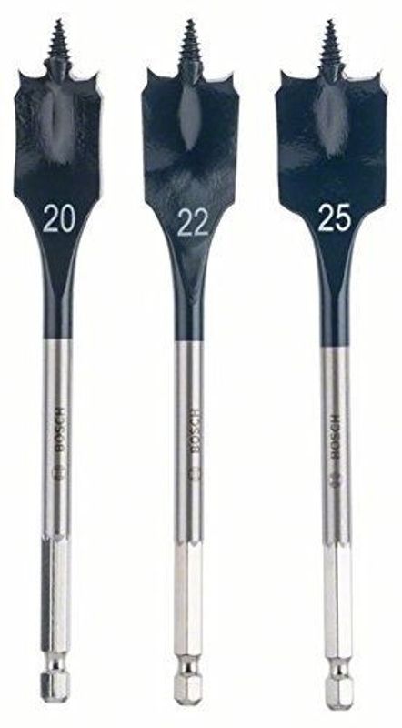 Bosch Centrumborr/Flatborr Sats 20/22/25mm Self Cut Speed