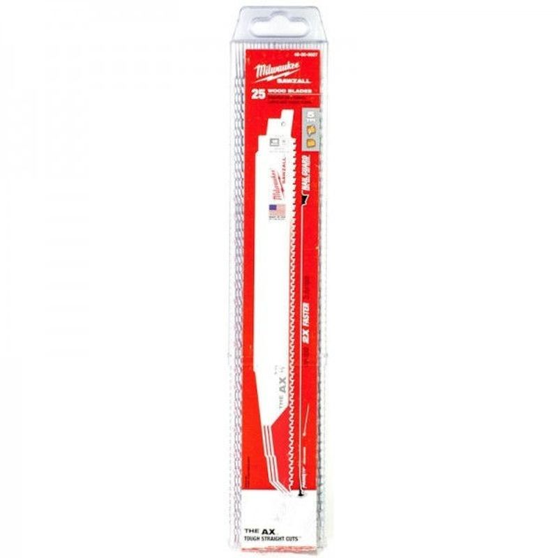Milwaukee AX Tigersågblad 300mm 25-Pack (För trä & trä med spik)