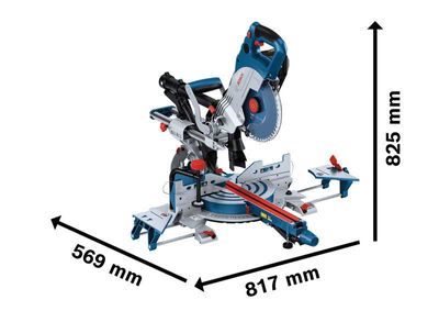 Bosch GCM 18V-216 DC BITURBO Batteridriven Kap-Geringssåg 18V (utan batterier)