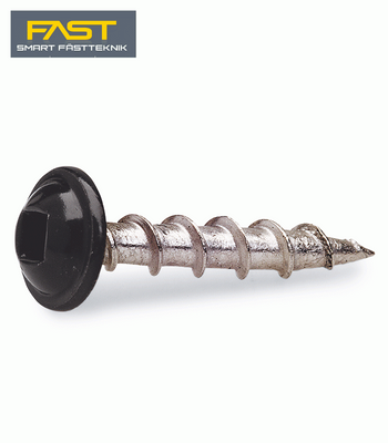 FAST Fönsterbleckskruv 3,5x20mm A4 SVART (250st)