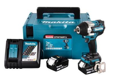 Makita DTW700RTJ Mutterdragare LXT® 18V 1/2" 700Nm (2x5,0Ah)