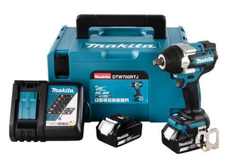 Makita DTW700RTJ Mutterdragare LXT® 18V 1/2" 700Nm (2x5,0Ah)