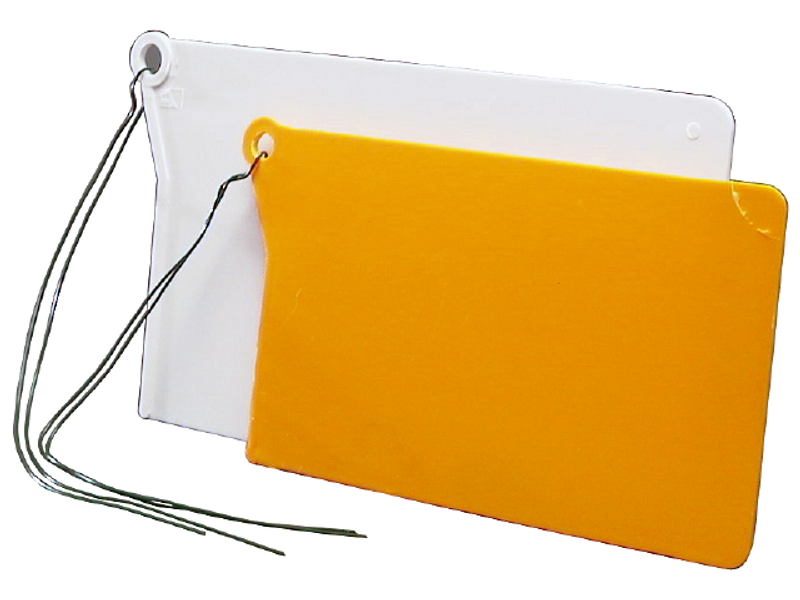 Märkbricka Bulo MB Vit 70x40mm