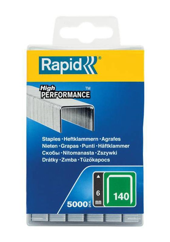 Rapid Bredtrådsklammer 140/6 PP-BOX 5000ST