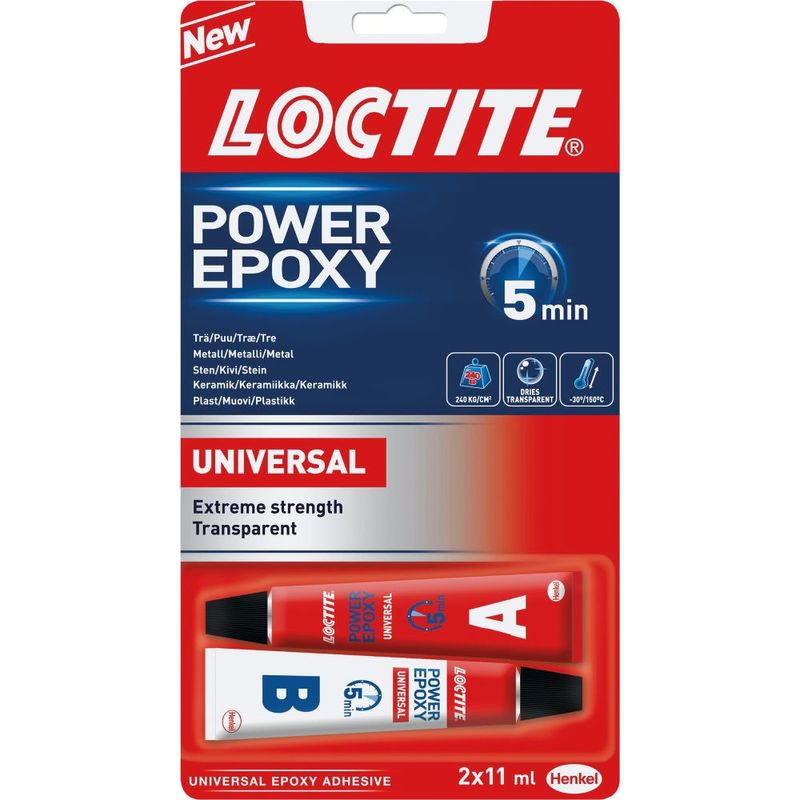 Loctite Epoxylim Power Universal 5min 2 x 11ml tuber