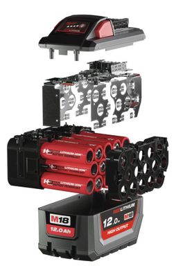 Milwaukee M18 HNRG-122 Batteriset 18V (2x12,0ah)