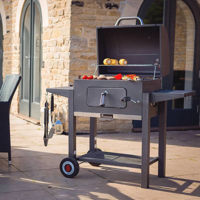 Landmann Tennessee Broiler kolgrillsvagn med gjutjärn och vev 57x42