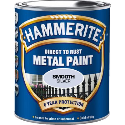 HAMMERITE SLÄTLACK 250ML SILVER