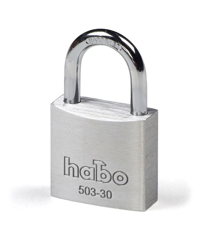 Habo Hänglås 503-30 Aluminium SB