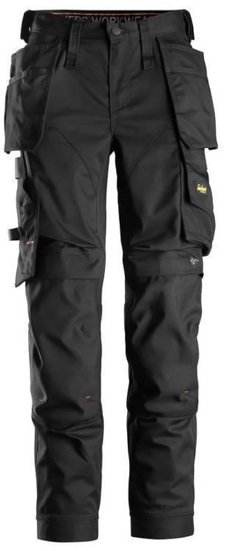 Snickers 6247 – Svart stretchbyxa dam med hölsterfickor och CORDURA
