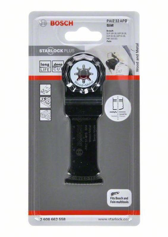 Bosch PAIZ 32 APB Sågblad STARLOCK 32x60mm BIM (1-P)