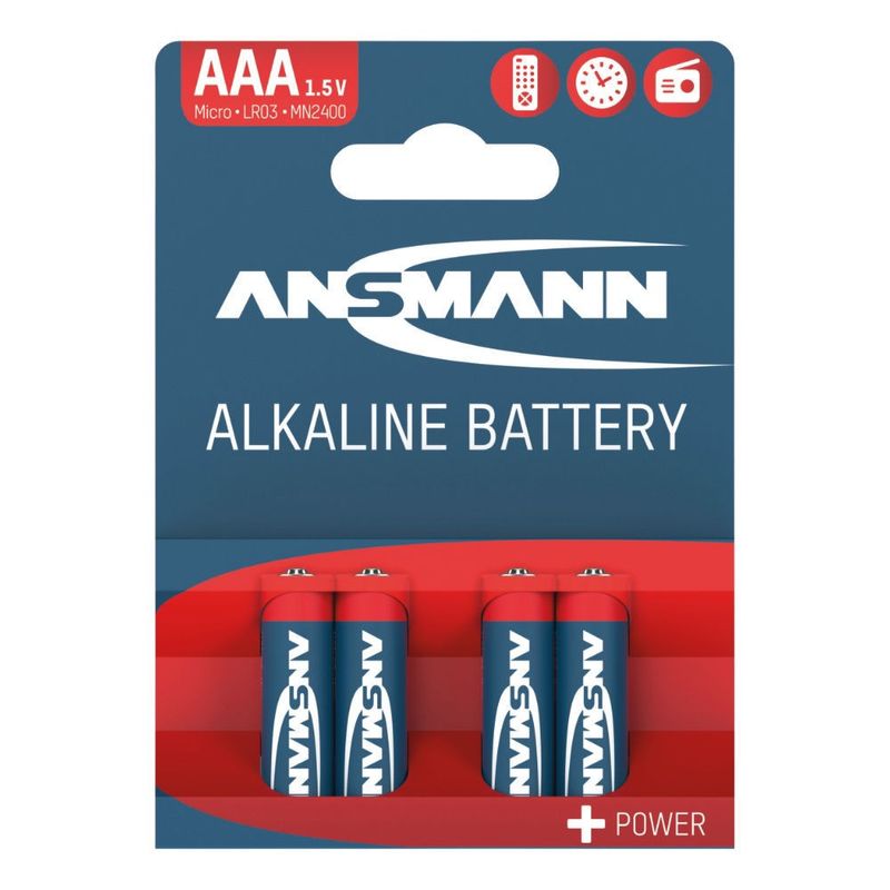 Ansmann AAA/LR3 Batteripaket 1,5V 4st