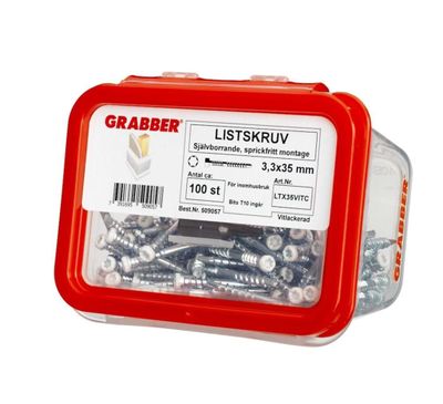 Grabber Listskruv 3,3x35mm 100st VIT
