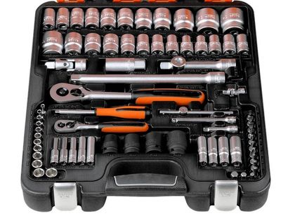 Bahco S87+7 Hylsnyckelsats 1/4"/1/2" 94-delar