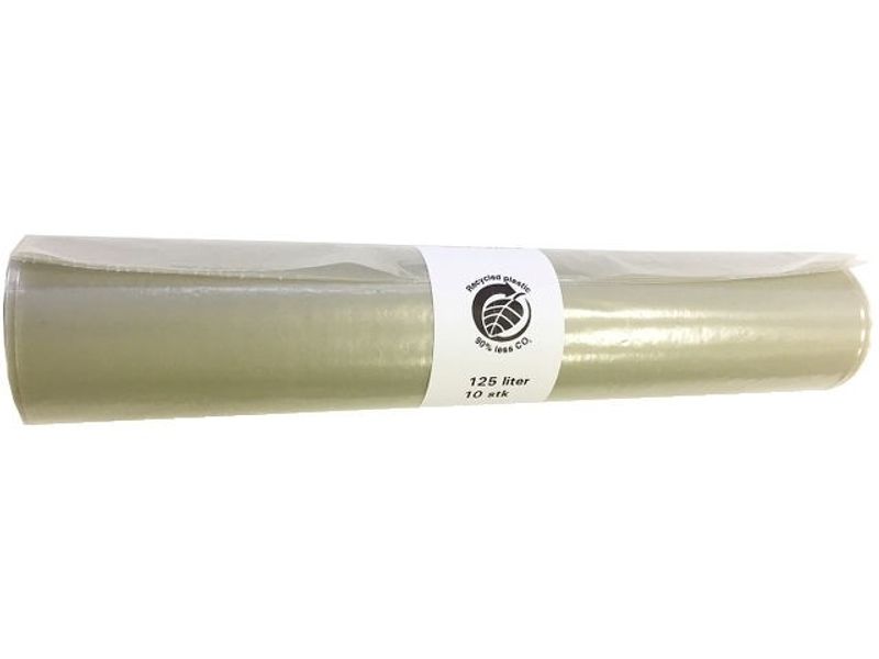 Byggsäck transparent 125L 0,09mm 10ST/RLE