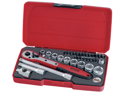 Teng Tools T3834 Hylsnyckelsats 34-delar