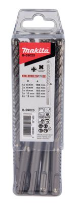 Makita B-59025 Borrset SDS-Plus 4-skärs 12-delar