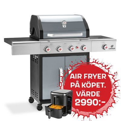 Landmann Triton 4.1 maxX gasolgrill Graphite Grey 4-brännare
