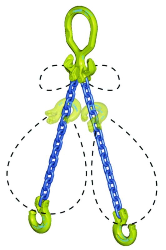 Gunnebo GrabIQ lyftkätting MG2 2-part 3m 3.5 ton