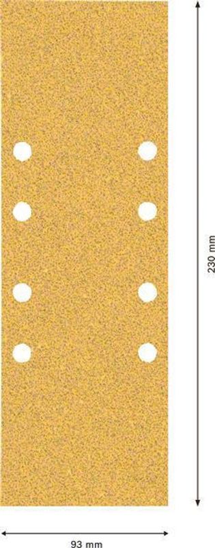 Bosch Expert C470 slippappersats för planslipar, 93 x 230 mm, G 3 x 60/4 x 80/3 x 120, 10 st.