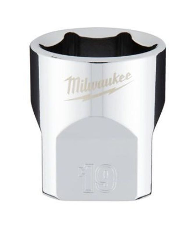 Milwaukee Hylsa 3/8" Kort 19mm