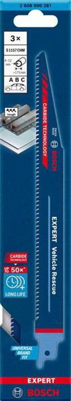 Bosch Expert ‘Vehicle Rescue’ S 1157 CHM tigersågblad 225mm 3st CARBIDE