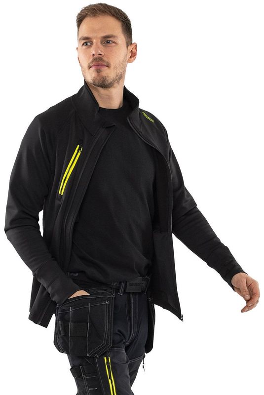 Fristads 4870 GPY Polartech Fleecejacka med Stretch Svart