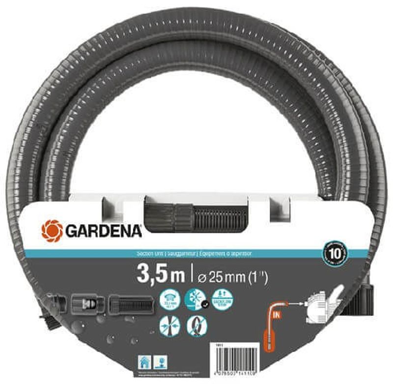 Gardena 01411-20 Sugslang med backventil, 3,5 m
