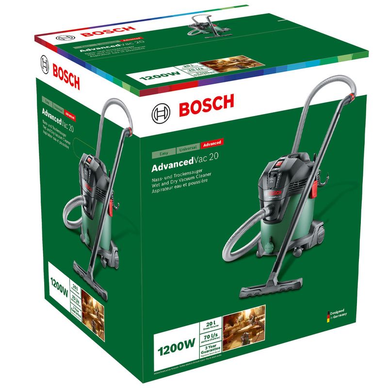 Bosch Advanced VAC 20 Våt-/Torr Dammsugare